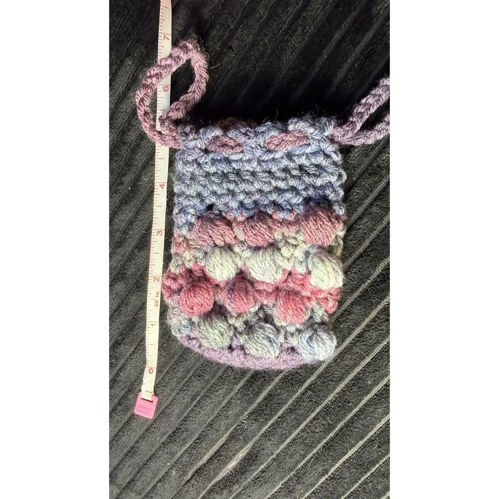 Handmade Crochet Bobble Soap Saver Massage Pouch Drawstring Spa Gift
